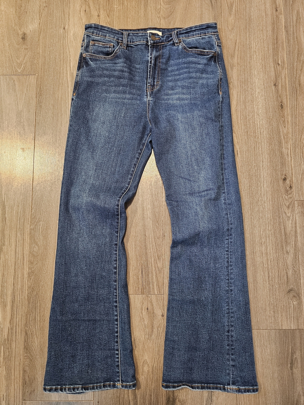 Habitual Women's Blue Denim Flare Jeans